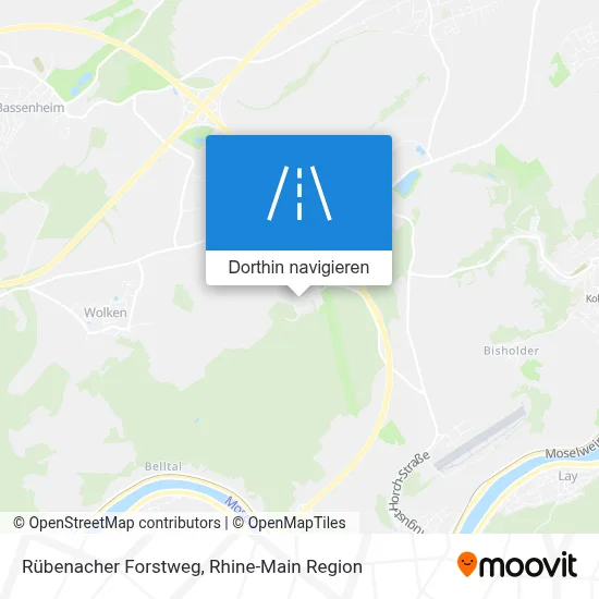 Rübenacher Forstweg Karte