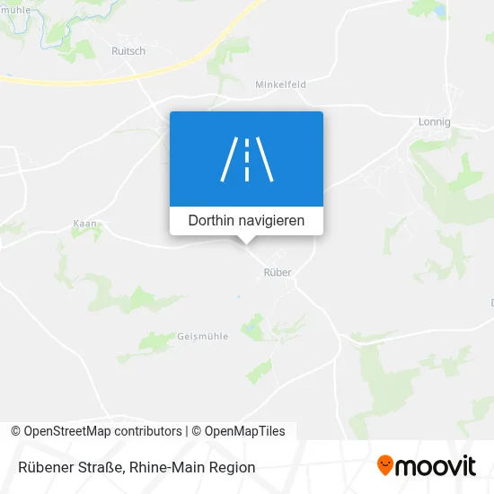 Rübener Straße Karte
