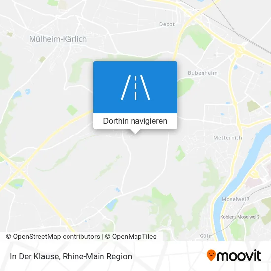 In Der Klause Karte