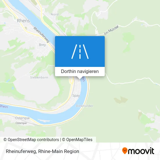 Rheinuferweg Karte
