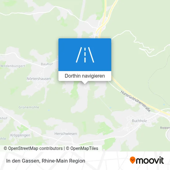In den Gassen Karte