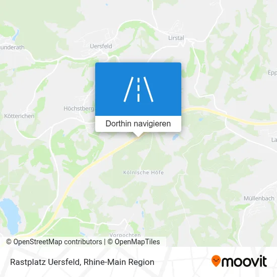 Rastplatz Uersfeld Karte