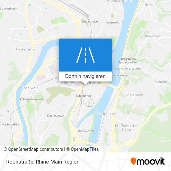 Roonstraße Karte