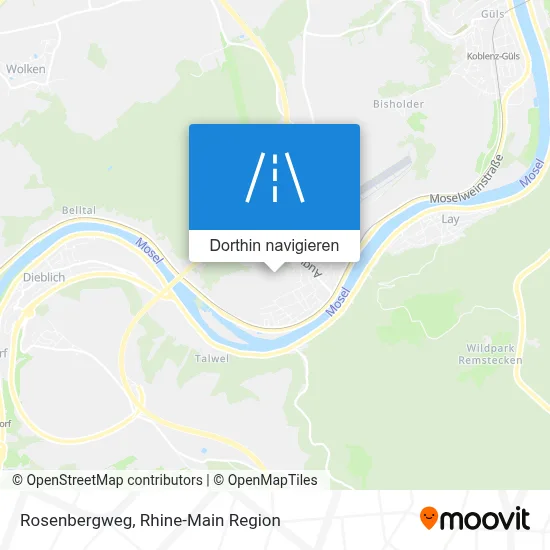 Rosenbergweg Karte