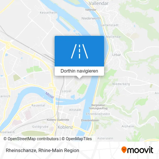 Rheinschanze Karte