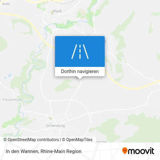 In den Wannen Karte