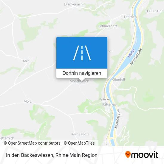 In den Backeswiesen Karte