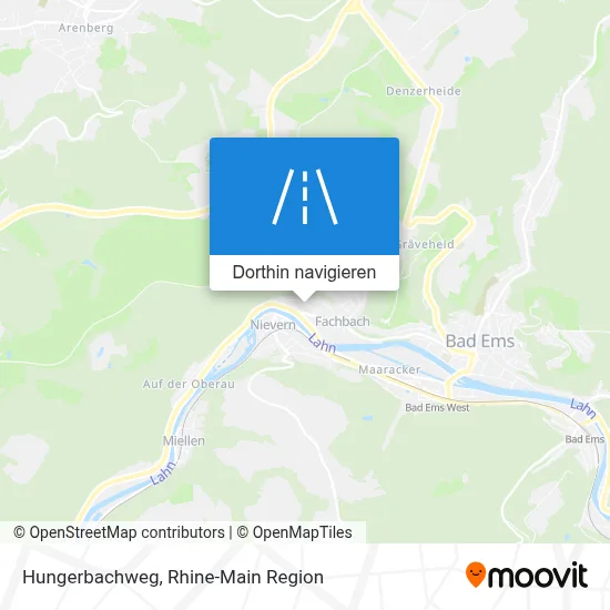 Hungerbachweg Karte