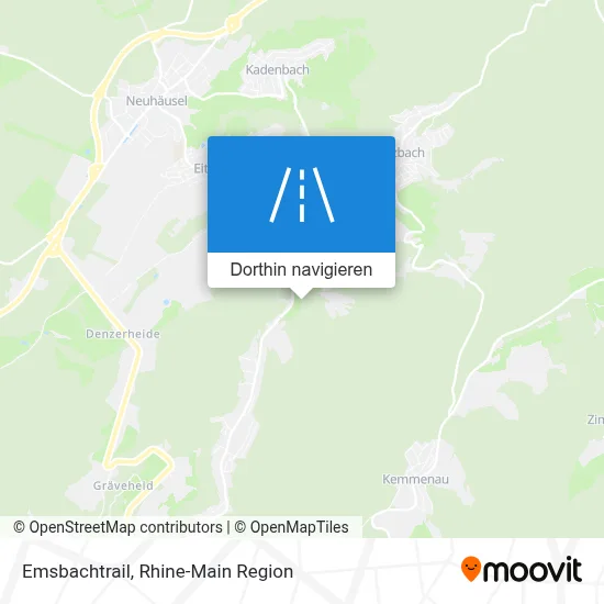 Emsbachtrail Karte