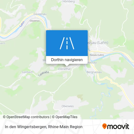 In den Wingertsbergen Karte