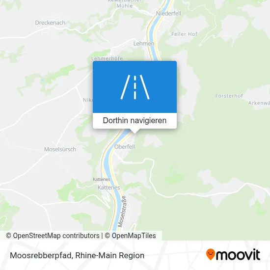 Moosrebberpfad Karte