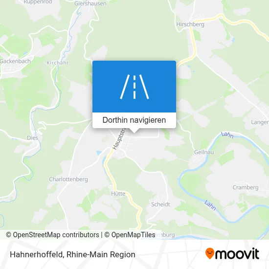 Hahnerhoffeld Karte