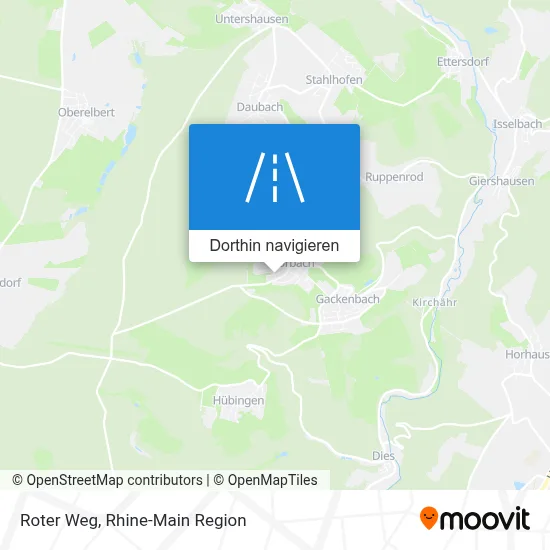Roter Weg Karte