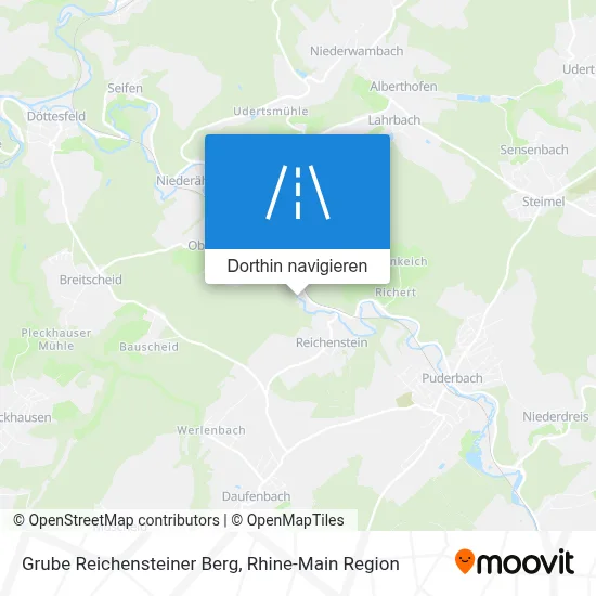 Grube Reichensteiner Berg Karte