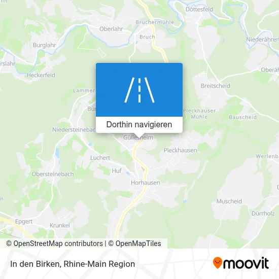 In den Birken Karte