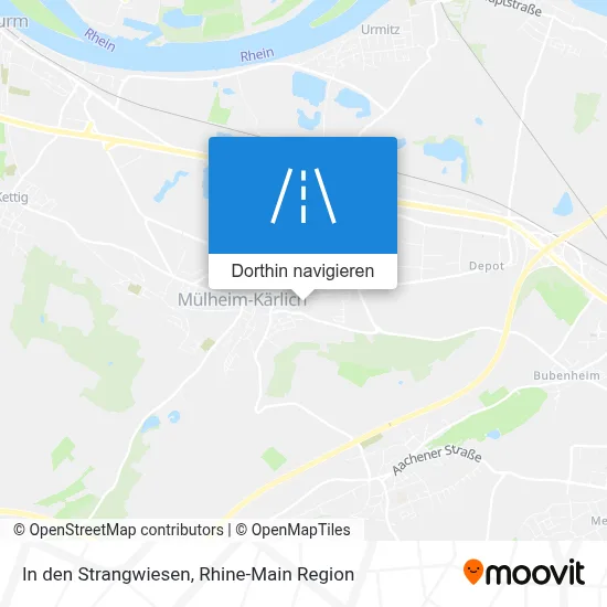 In den Strangwiesen Karte