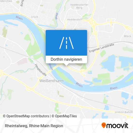Rheintalweg Karte