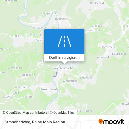 Strandbadweg Karte