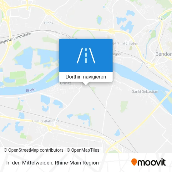 In den Mittelweiden Karte