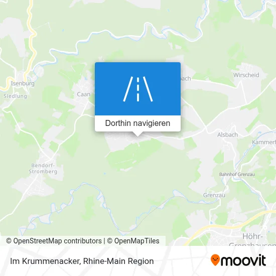 Im Krummenacker Karte
