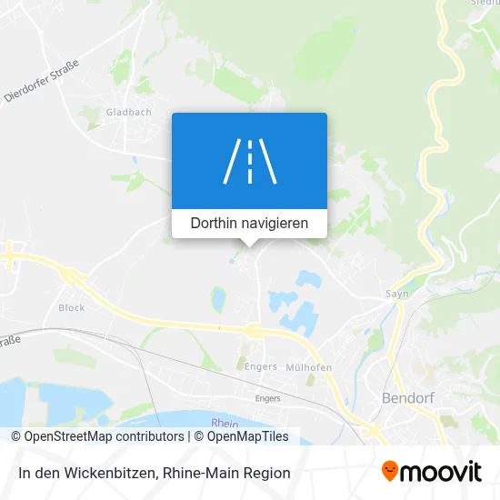 In den Wickenbitzen Karte