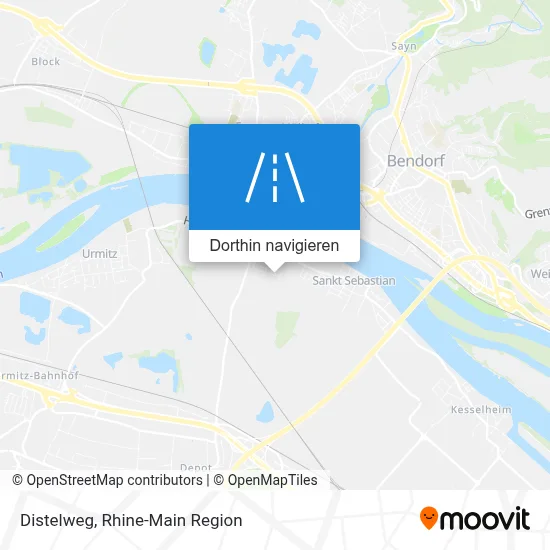 Distelweg Karte