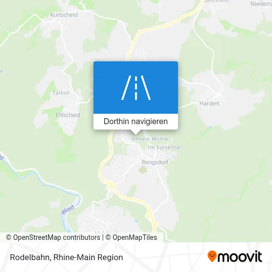 Rodelbahn Karte