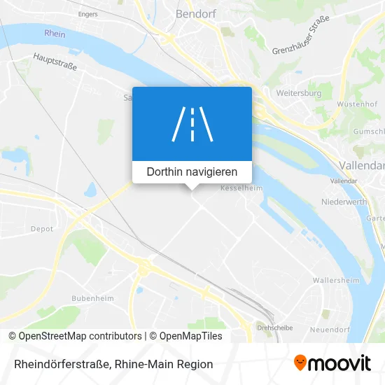 Rheindörferstraße Karte