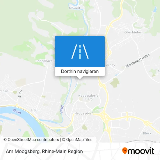 Am Moogsberg Karte