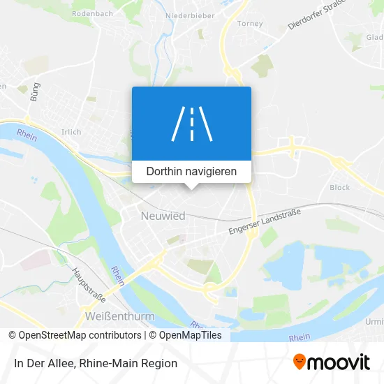 In Der Allee Karte