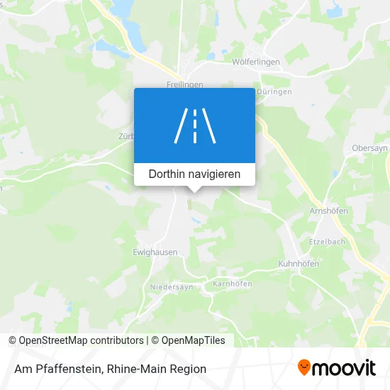 Am Pfaffenstein Karte