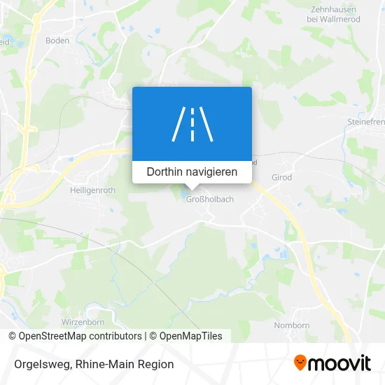 Orgelsweg Karte