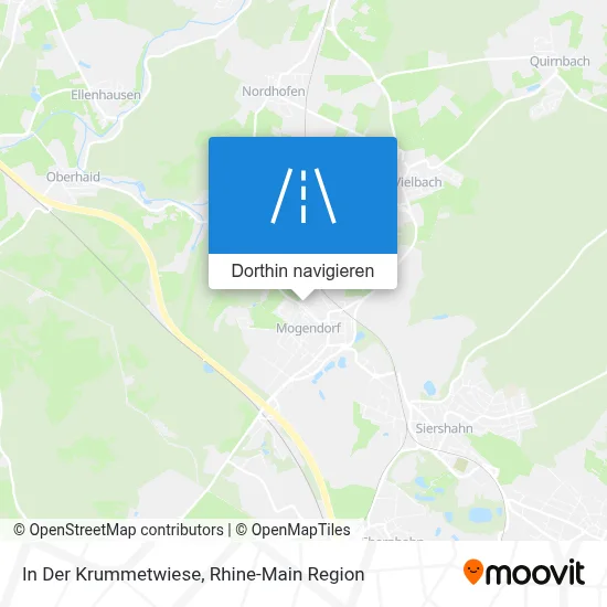 In Der Krummetwiese Karte