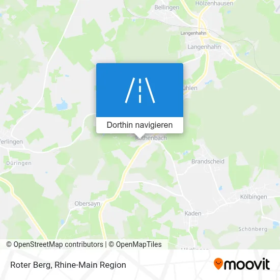 Roter Berg Karte