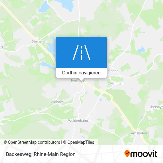 Backesweg Karte