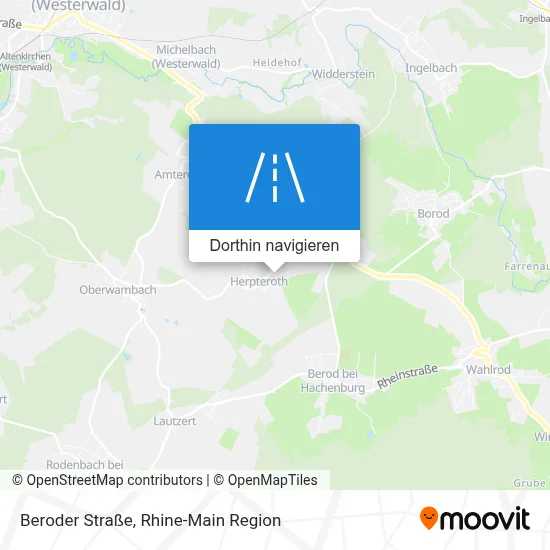 Beroder Straße Karte