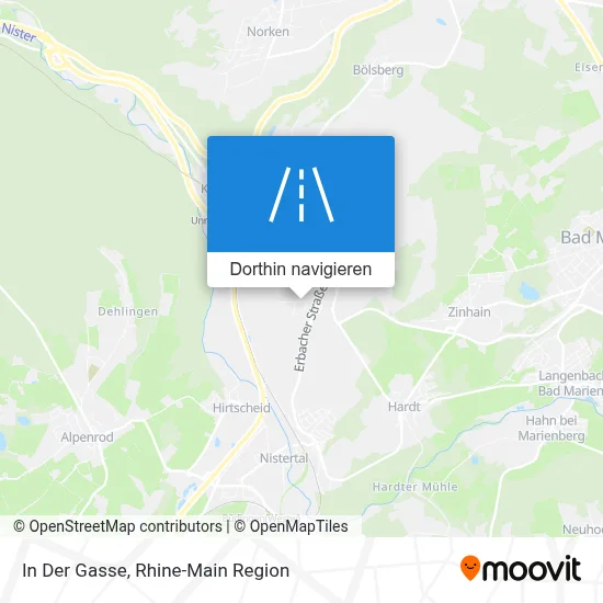 In Der Gasse Karte