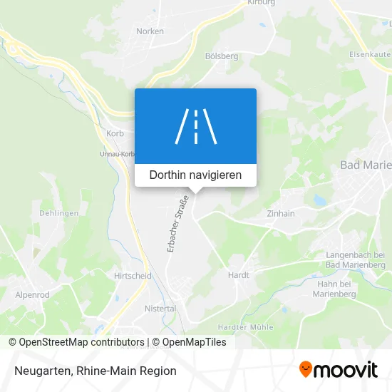 Neugarten Karte
