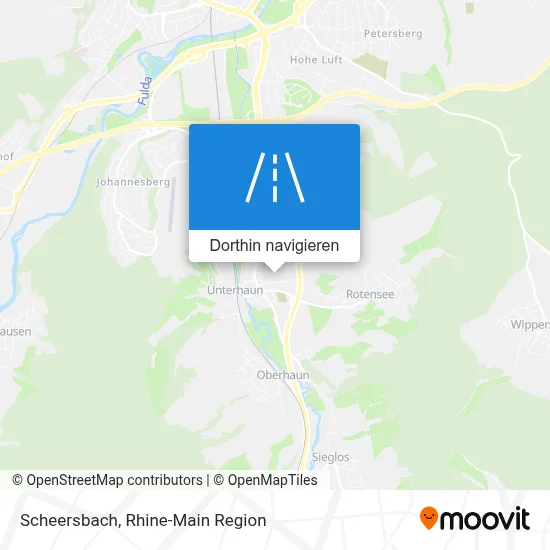 Scheersbach Karte