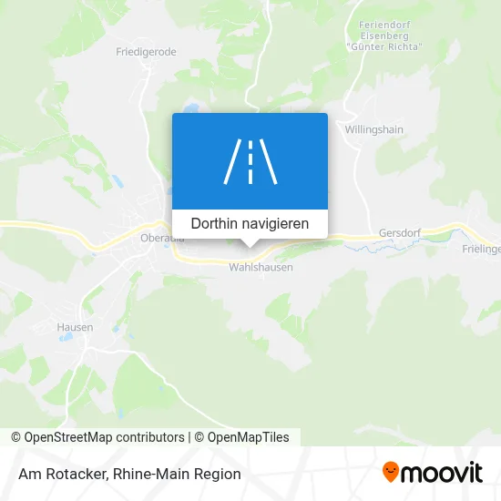 Am Rotacker Karte