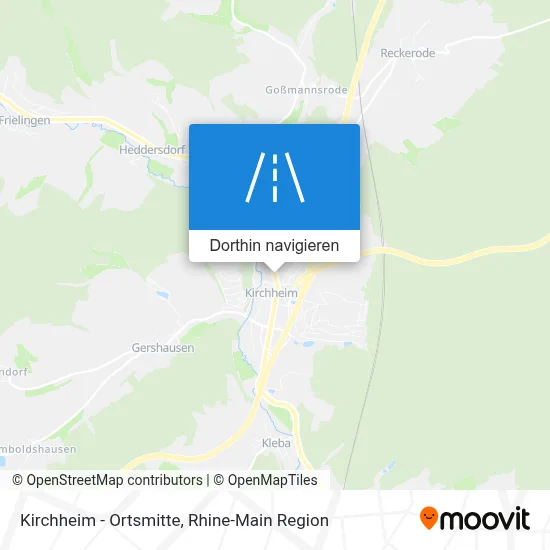Kirchheim - Ortsmitte Karte