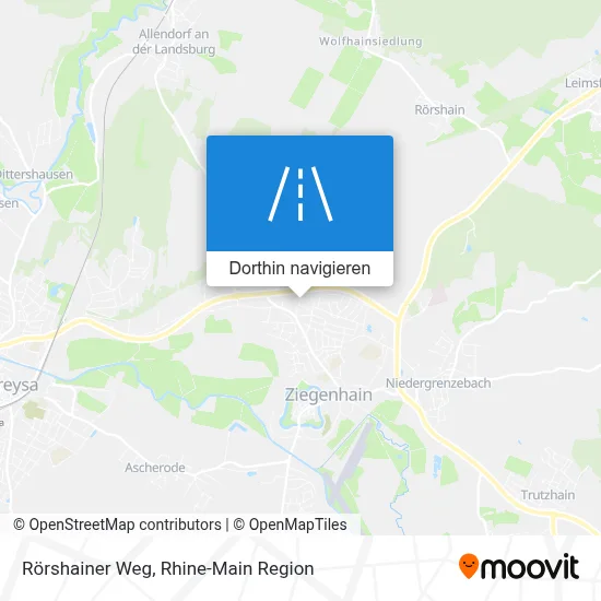 Rörshainer Weg Karte