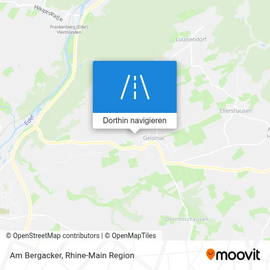 Am Bergacker Karte