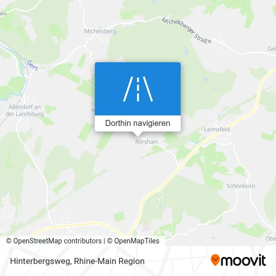Hinterbergsweg Karte