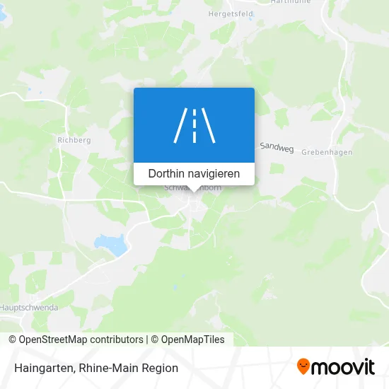 Haingarten Karte