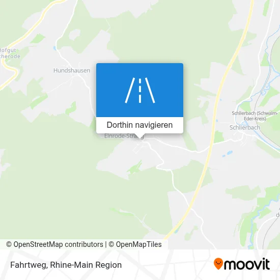 Fahrtweg Karte