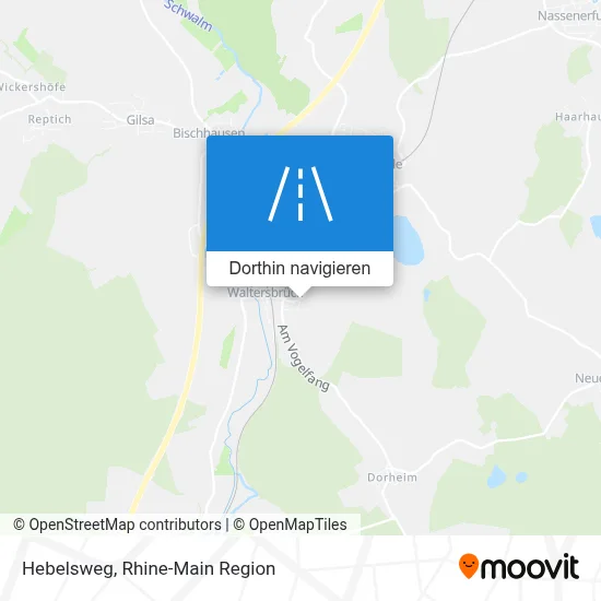 Hebelsweg Karte