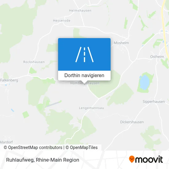 Ruhlaufweg Karte
