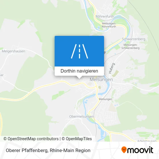 Oberer Pfaffenberg Karte