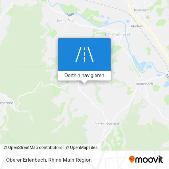 Oberer Erlenbach Karte